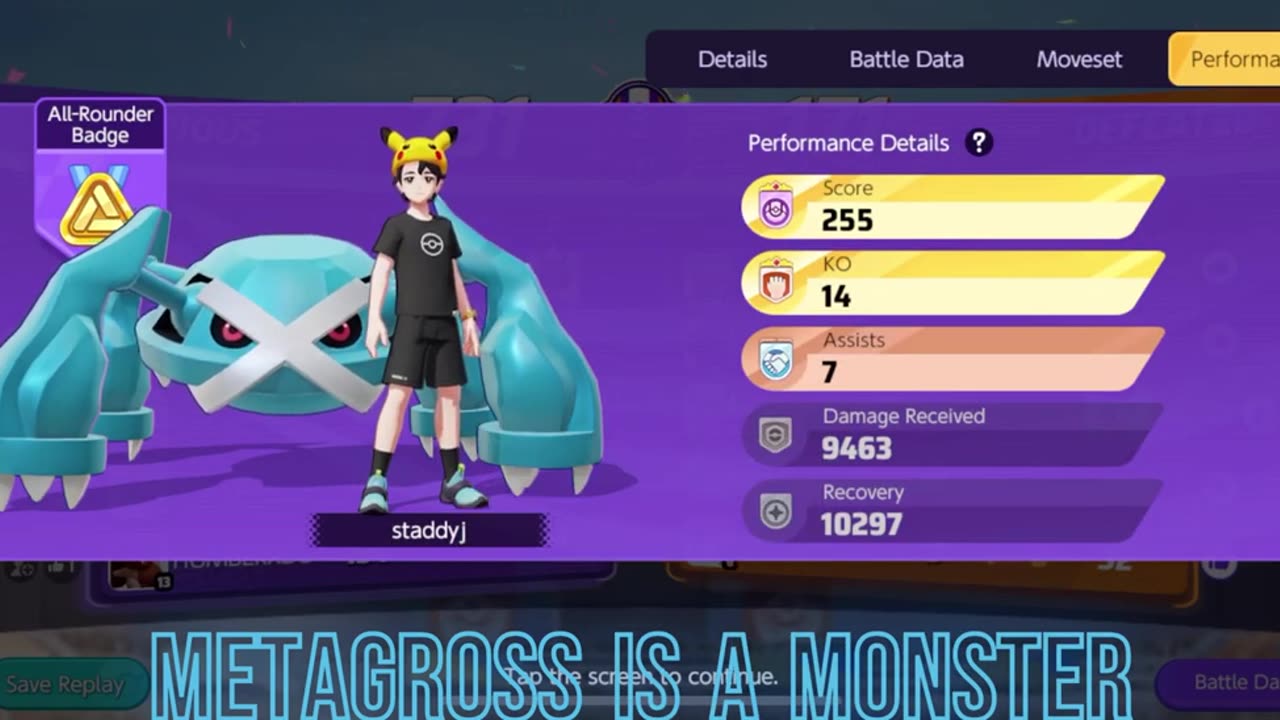 Using Metagross in Pokemon Unite