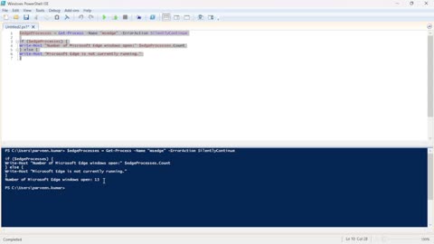 Monitor Open Microsoft Edge Instances with PowerShell