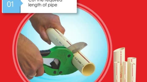 Installing TRUFLO CPVC pipes is a simple and hassle-free process.