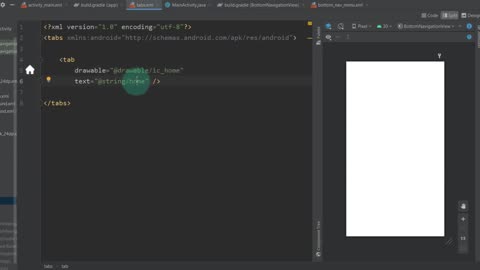 56 Android Studio Tutorial - Bottom Navigation Bar with Fragment