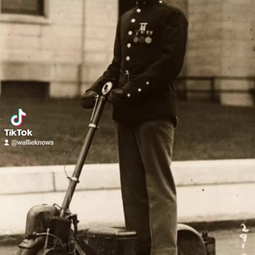 Electric scooters of the old world in 1921 France