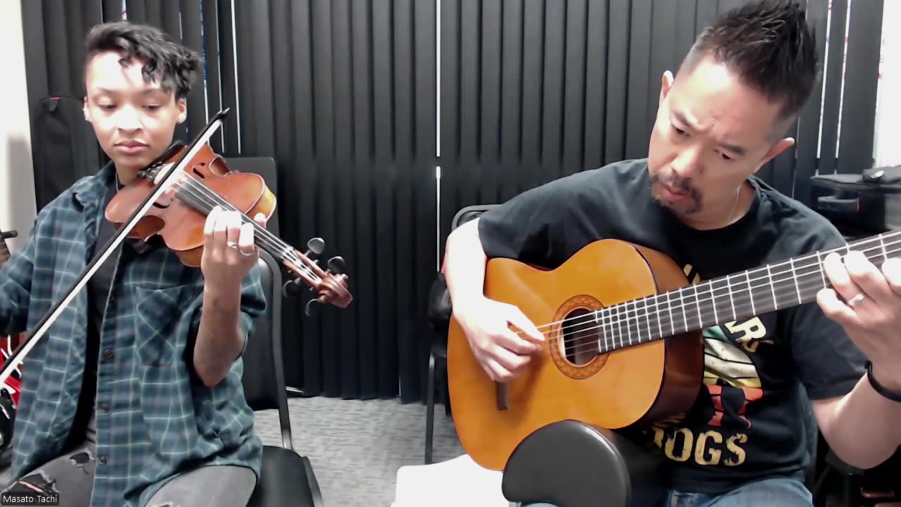 I See the Light for Violin and Guitar Practice Session