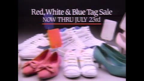 July 11, 1989 - Red, White and Blue Sale at Payless Shoe Source