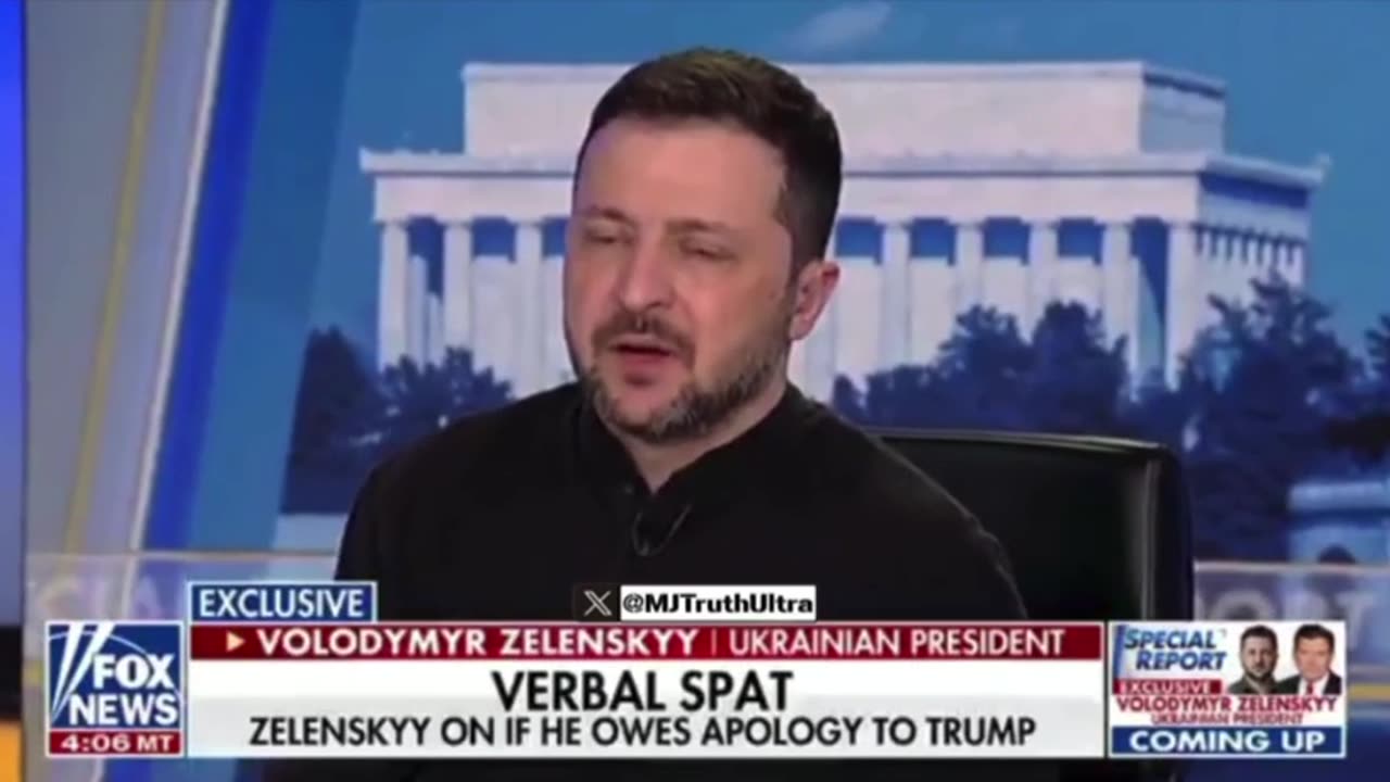 Zelensky doesn’t apologize for his disrespectful behavior to President Trump today