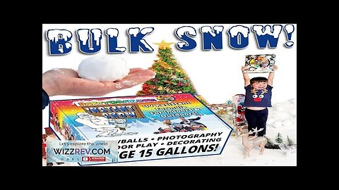 Bulk Fake Snow Powder for Outdoor & Indoor use! 39oz Make 15 Review