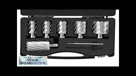 VEVOR Annular Cutter Set 6 pcs Weldon Shank Mag Drill Bits 1" Review