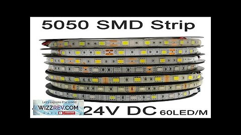 5m 12V 24V SMD 5050 LED Strip 60LEDs/m Flexible Decoration Lighting IP20 Review