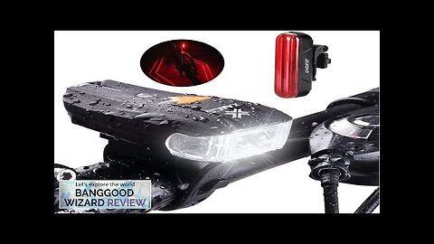 600LM XPG + 2 LED Bicycle German Standard Smart Sensor Warning Light Review