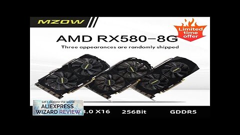 MZOW Graphics Card AMD Radeon RX 580 8G GDDR5 256Bit 2048SP PCI Review