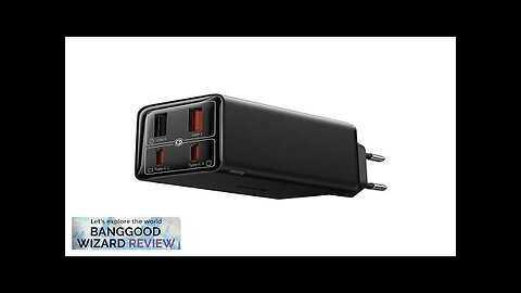 GaN Tech Baseus GaN6 Pro 65W 4-Port USB Charger 2USB-A+2USB-C Fast Charging Review