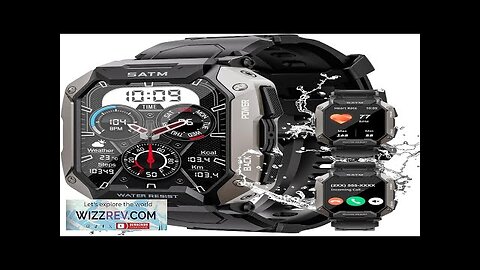 Military Smart Watches for Men IP68 Waterproof for Swimming with Answer/Make Calls Review