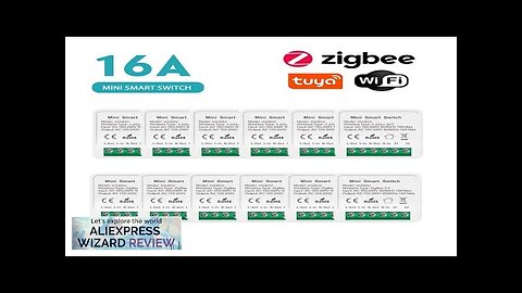 16A Tuya Wifi /Zigbee 3.0 Mini Smart DIY Switch 2 Way Control Review