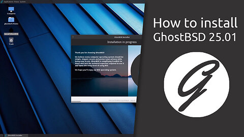 How to install GhostBSD 25.01