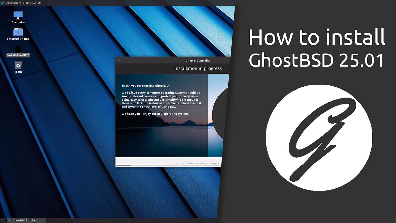 How to install GhostBSD 25.01