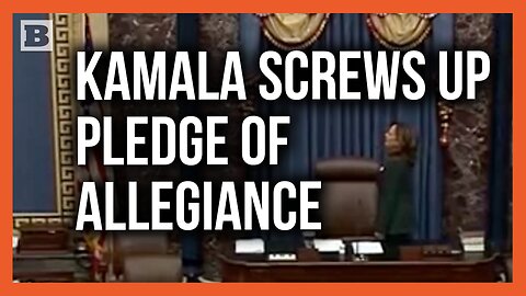 Infinite Stupidity! Vice President Kamala Harris Messes Up Pledge of Allegiance