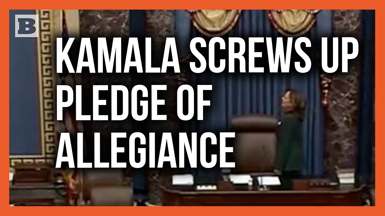 Infinite Stupidity! Vice President Kamala Harris Messes Up Pledge of Allegiance