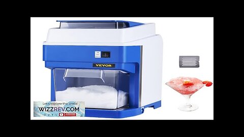 VEVOR Commercial Ice Shaver Crusher 265lbs Per Hour Electric Snow Cone Maker Review