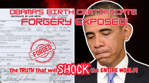 Obama's Birth Certificate FORGERY Exposed