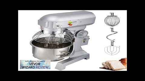 VEVOR Commercial Food Mixer 20Qt 750W 3 Speeds Adjustable 105 180 Review