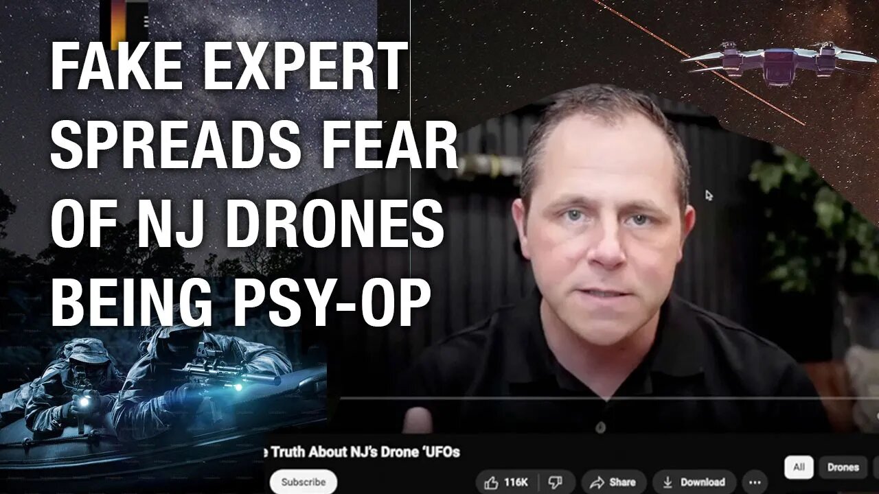 NJ Drones a Psy-Op? Fake Govt "Expert" Chase Hughes Spreads Paranoia about "Planned Event"