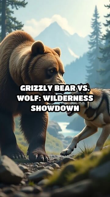 Grizzly Bear vs. Wolf: Wilderness Showdown