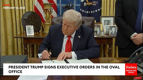 BREAKING NEWS: Trump Signs Raft Of New Executive Orders While Taking Questions From Reporters