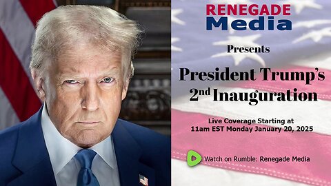 President Donald J. Trump's Inauguration Special Live Broadcast! Follow This Channel