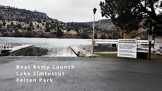 Lake Simtustus Boat Ramp Launch @ Pelton Park Campground PGE | Kayaking | Madras Central Oregon | 4K