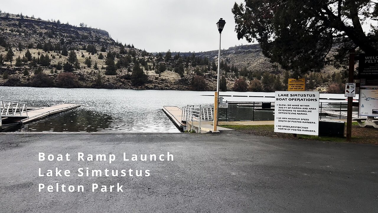 Lake Simtustus Boat Ramp Launch @ Pelton Park Campground PGE | Kayaking | Madras Central Oregon | 4K