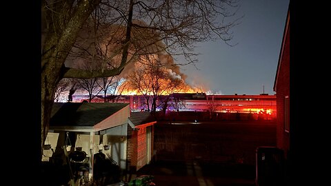 Video: Massive fire at SPS Technologies building in Abington Township, Pennsylvania.