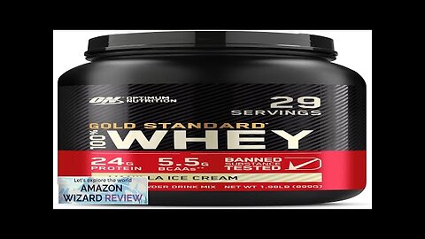 Optimum Nutrition Gold Standard 100% Whey Protein Powder Vanilla Ice Cream 2 Review