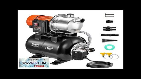 VEVOR 1HP Shallow Well Pump with Pressure Tank 1000GPH Irrigation Booster Pump Review