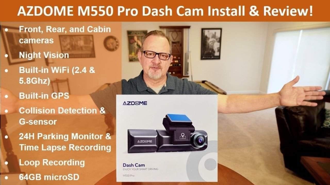 Easy To Install & Setup!!! AZDOME M550 Pro Dash Cam Unboxing, Install, & Review! #dashcam