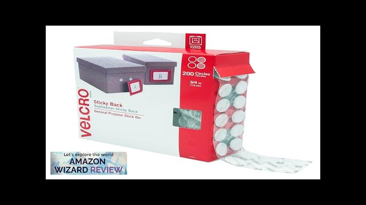 VELCRO Brand Dots with Adhesive White 200 Pk 3/4" Circles Review