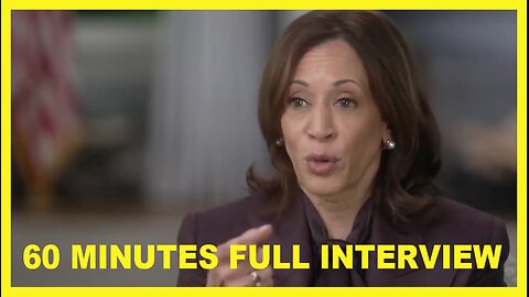 (FULL) FCC Releases Complete UNEDITED Kamala Harris 60 Minutes Interview