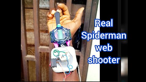 Real spiderman web shooter