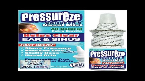 All Natural Preservative-Free Sterile Nasal Spray for Children Fast Relief Nasal Review