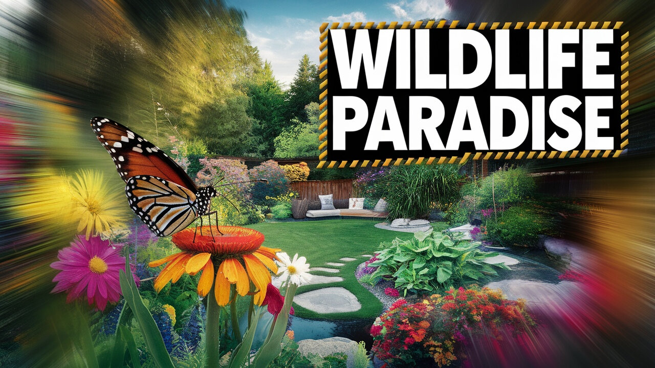 Create a WILDLIFE Paradise in Your Own Backyard for Birds Bees and Butterflies!