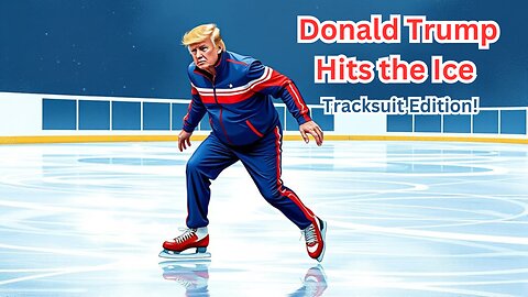 Donald Trump Hits the Ice ❄️⛸️ Tracksuit Edition! 😂