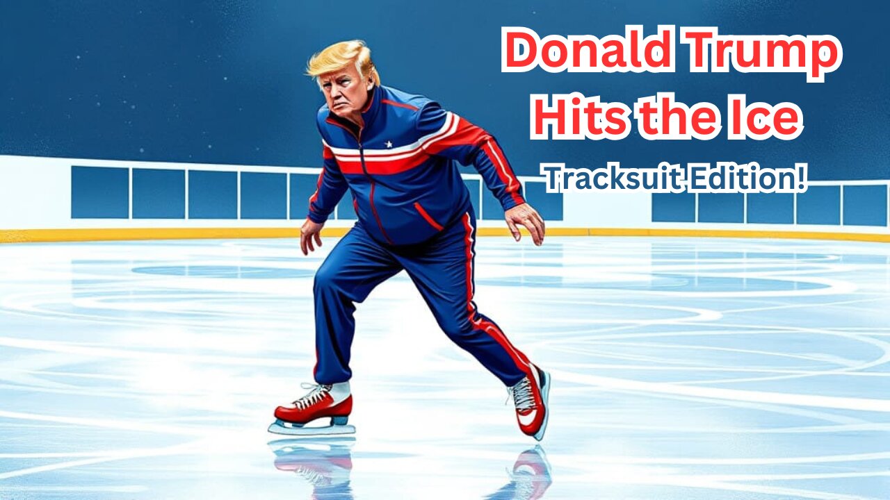 Donald Trump Hits the Ice ❄️⛸️ Tracksuit Edition! 😂