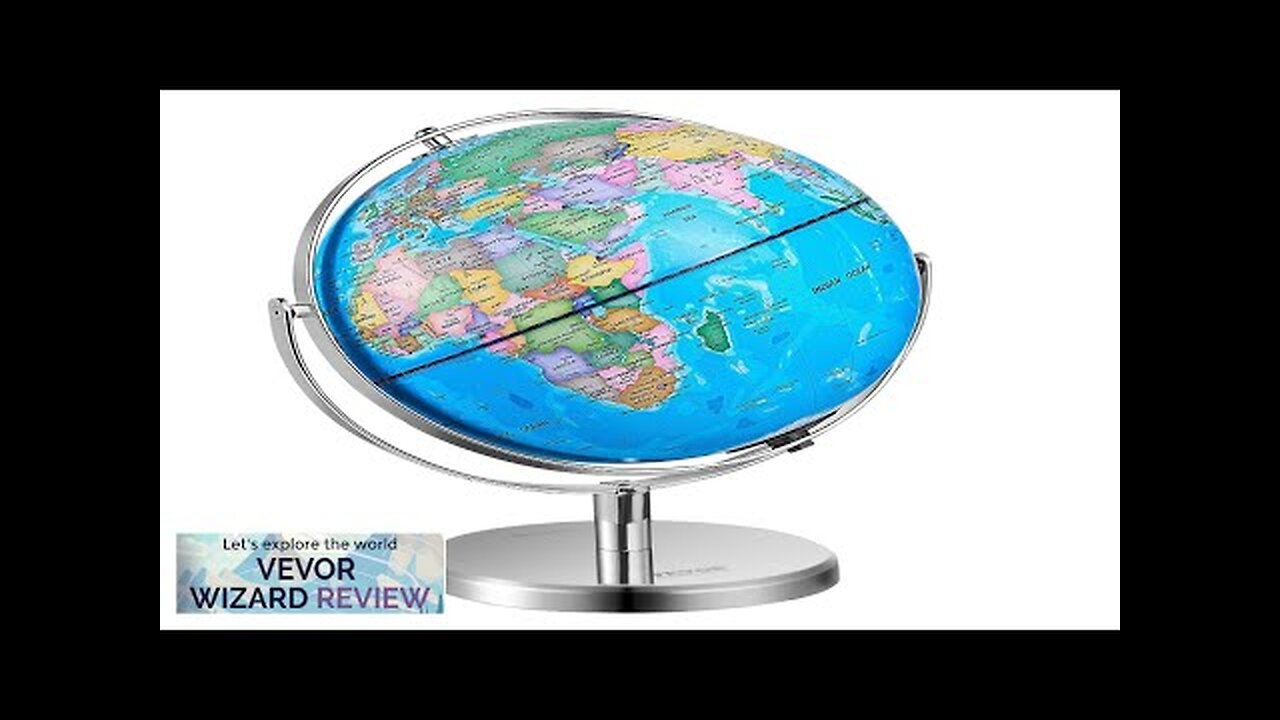 VEVOR Illuminated World Globe with Stand 13 in/330.2 mm Educational Earth Globe Review