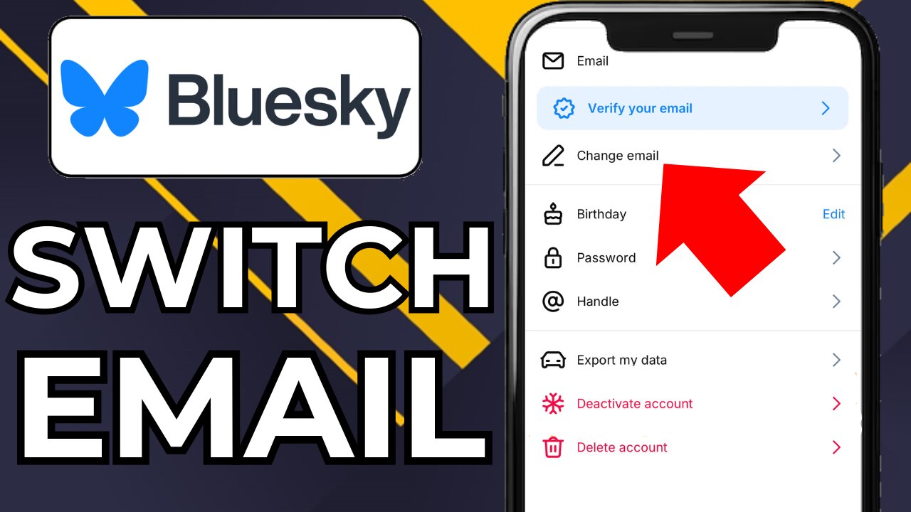 HOW TO CHANGE EMAIL ON BLUESKY SOCIAL