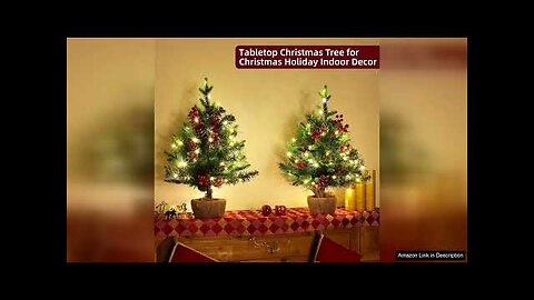 Realistic-Feel PE Tips & Timer 2 Pack 22 Inch Table top Christmas Review