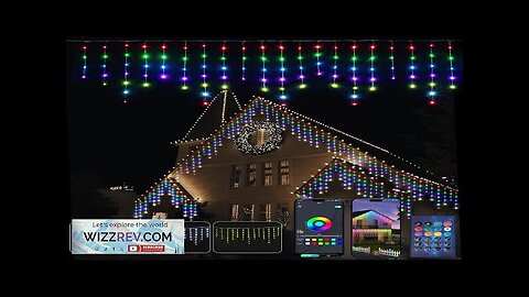 Smart Christmas Icicle Lights 44.5ft 420LED 80 Drops Waterproof Christmas Lights Review