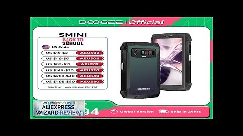 World Premiere DOOGEE Smini Rugged Phone 4.5” qHD Display 8GB+256GB Innovative Rear Review