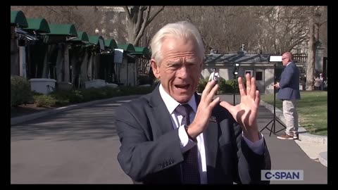 Peter Navarro Speaks to Reporters at White House