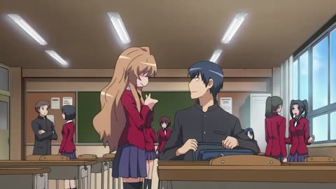 Toradora - Taiga starting to like the rumors