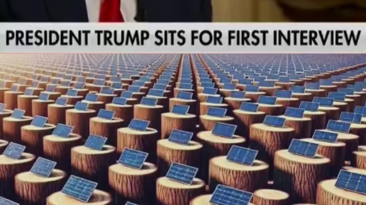 Trump: “I’m cancelling windmills and solar fields…