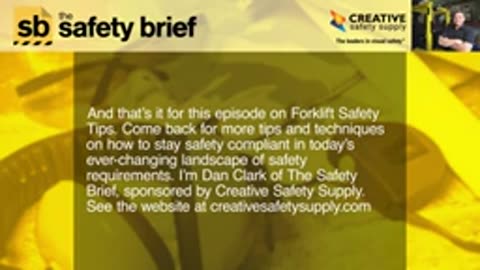 Forklift Safety Tips- The Safety Brief
