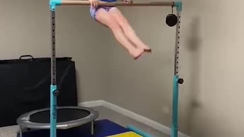 Legend says, she still hangin' there #funny #fail #gymnastics #AFV